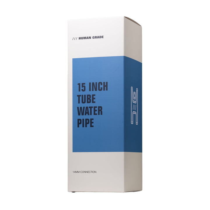 Human Grade 15" Tube Glass Water Pipe - view 5 | BDDbrands