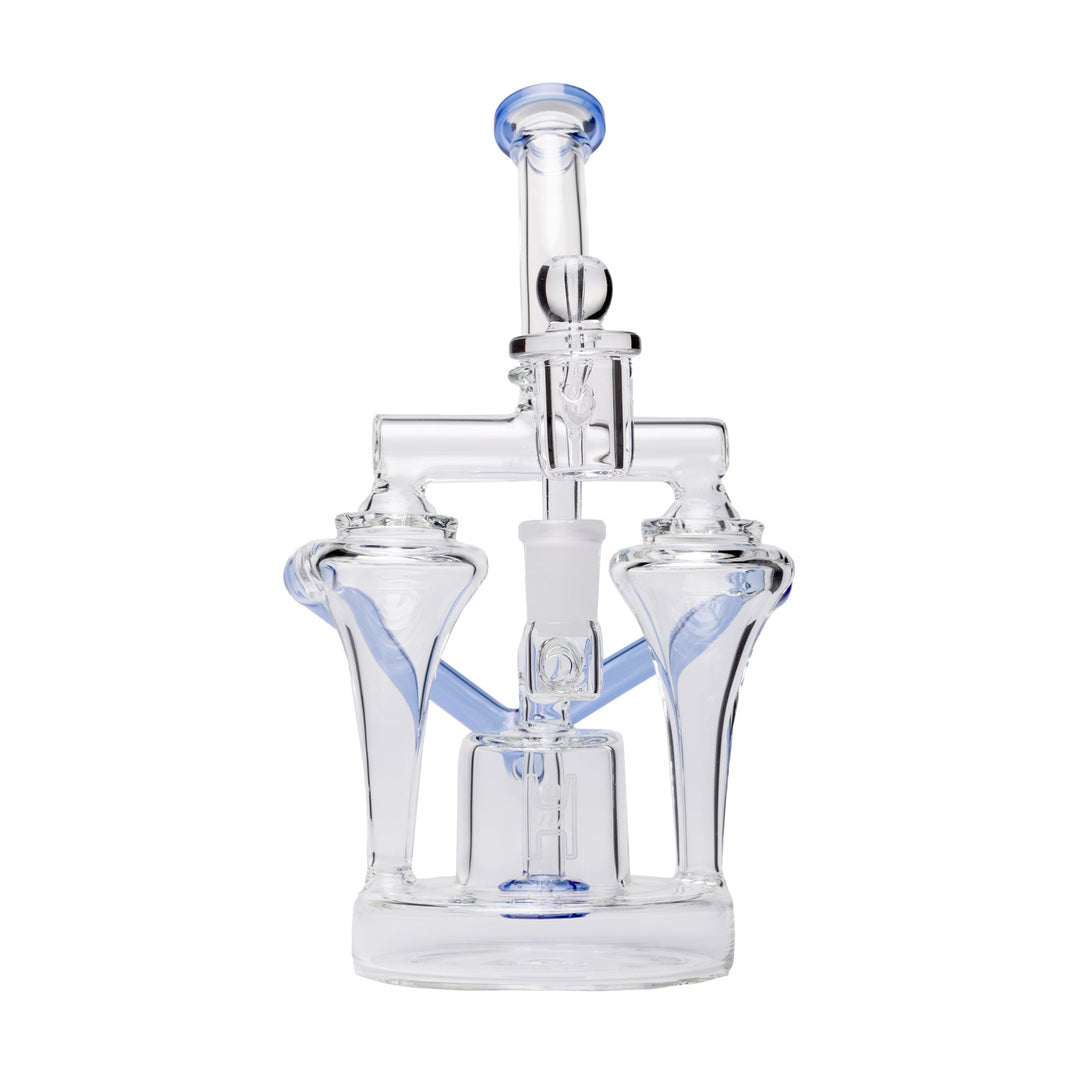 Human Grade Dualing Recycler Glass Rig Water Pipe