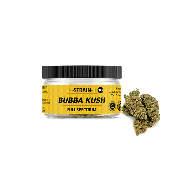 Cloud N9ne CBD Flower - Strain: Bubba Kush (Indoor)