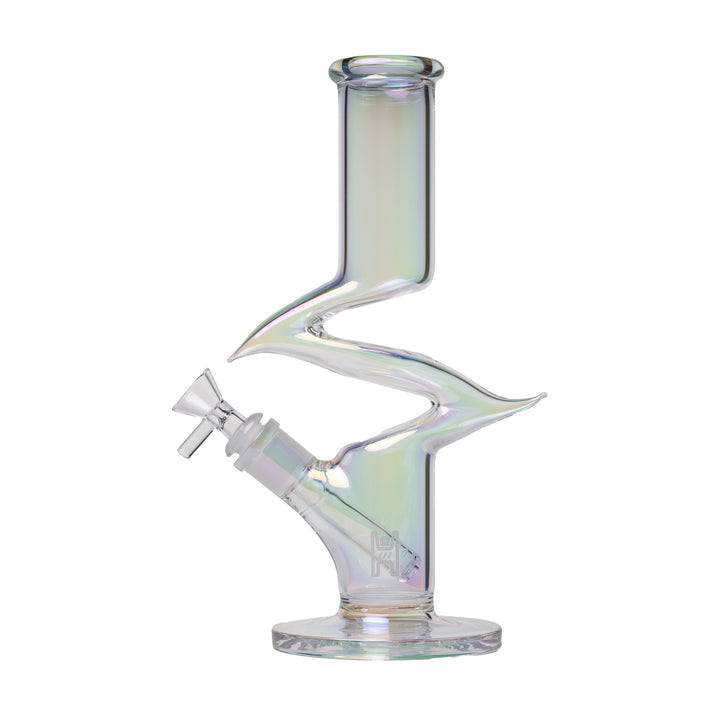 Human Grade Iridescent Zing Water Pipe - view 2 | BDDbrands