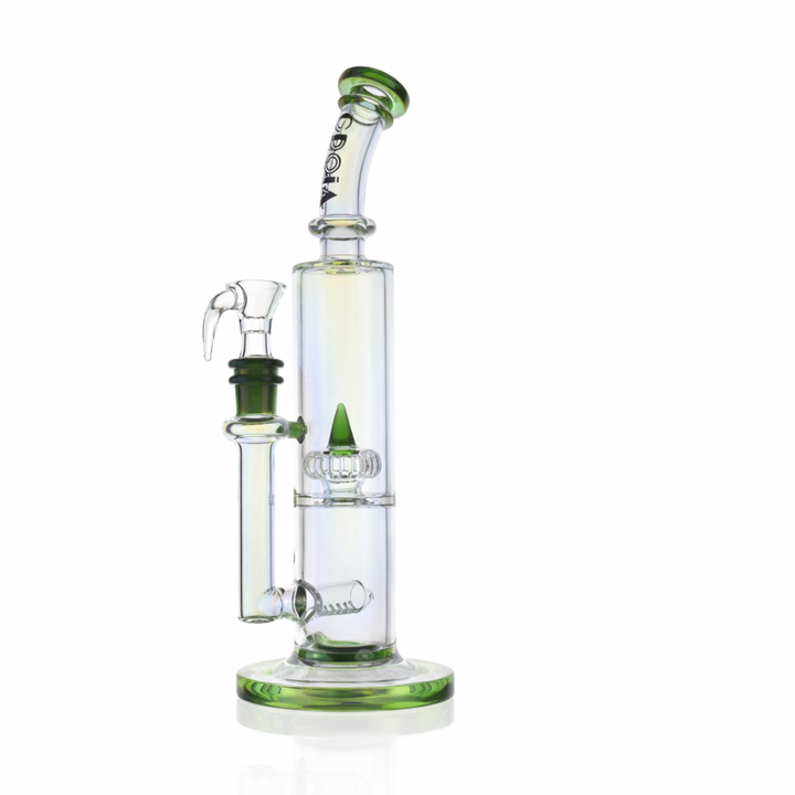 10" Dual Chamber Scientific Bong with Inline and Rocket Perc | Croia Glass by Croia Glass | BDDbrands