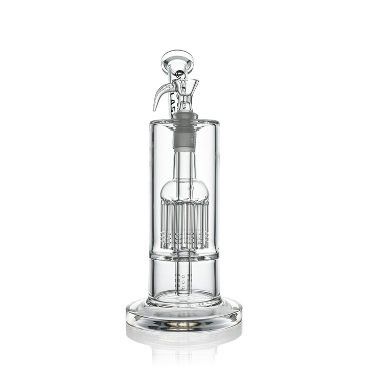 10" Dual Chamber Scientific Bubbler Tree Perc Glass Bong | Croia Glass