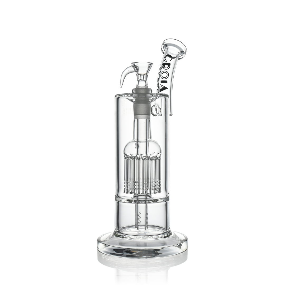 10" Dual Chamber Scientific Bubbler Tree Perc Glass Bong | Croia Glass by Croia Glass | BDDbrands