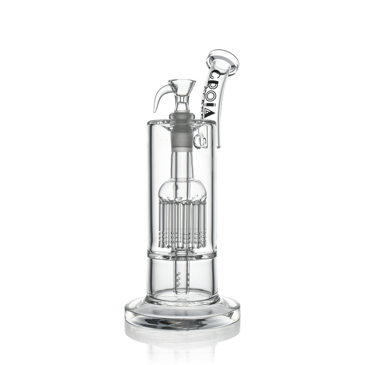 10" Dual Chamber Scientific Bubbler Tree Perc Glass Bong | Croia Glass by Croia Glass | BDDbrands
