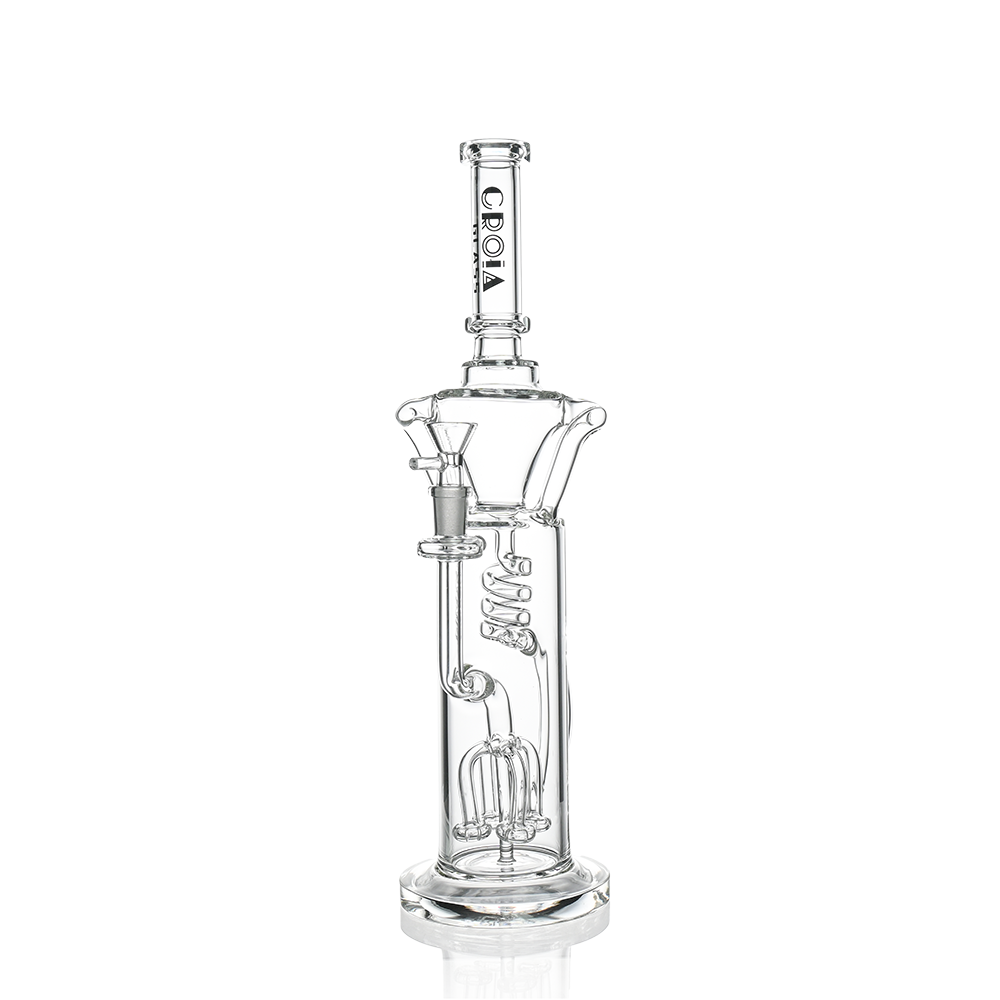 15" Scientific Glass Bong with Tree Perc & Spiral Cooling | Croia Glass by Croia Glass | BDDbrands