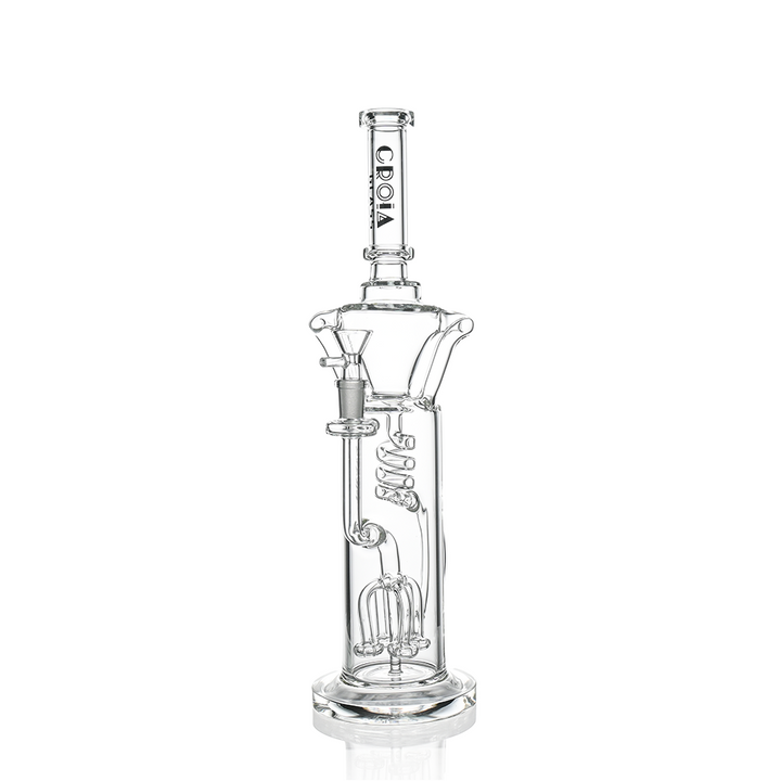 15" Scientific Glass Bong with Tree Perc & Spiral Cooling | Croia Glass by Croia Glass | BDDbrands