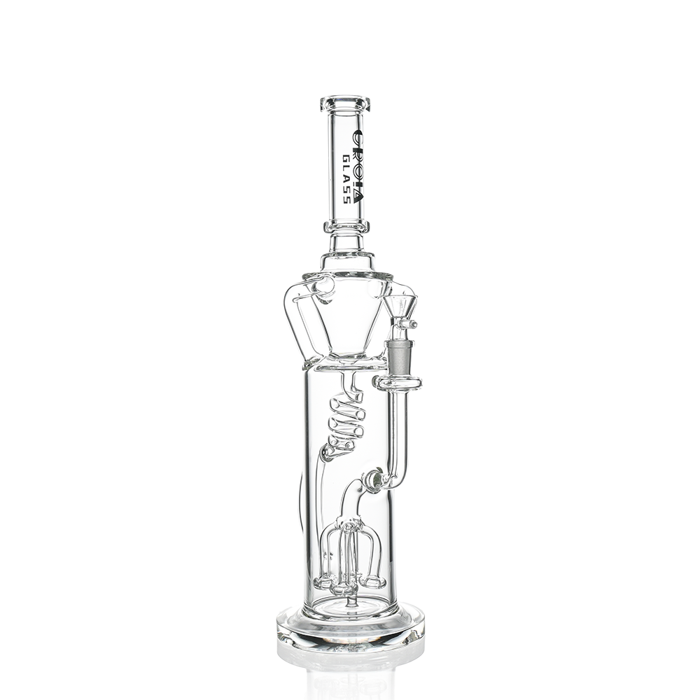 15" Scientific Glass Bong with Tree Perc & Spiral Cooling | Croia Glass - view 2 | BDDbrands