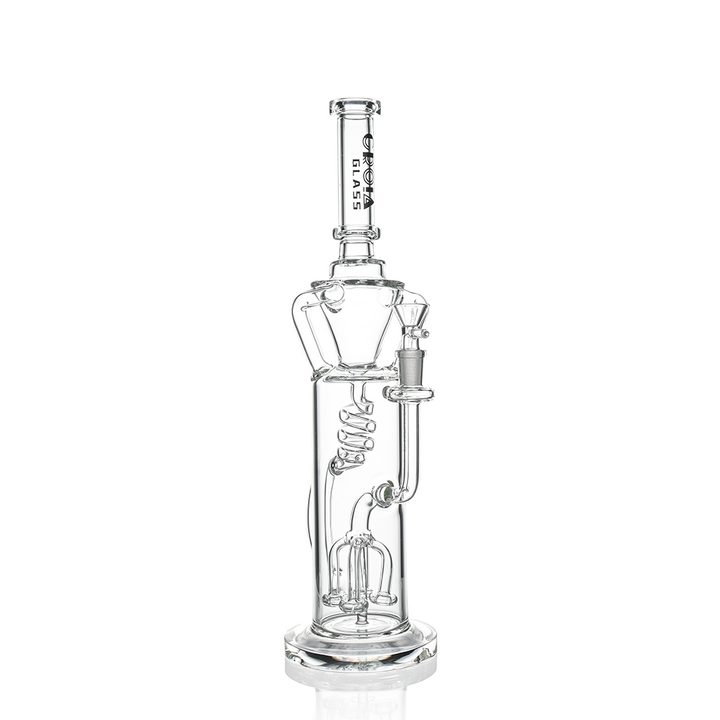 15" Scientific Glass Bong with Tree Perc & Spiral Cooling | Croia Glass - view 2 | BDDbrands