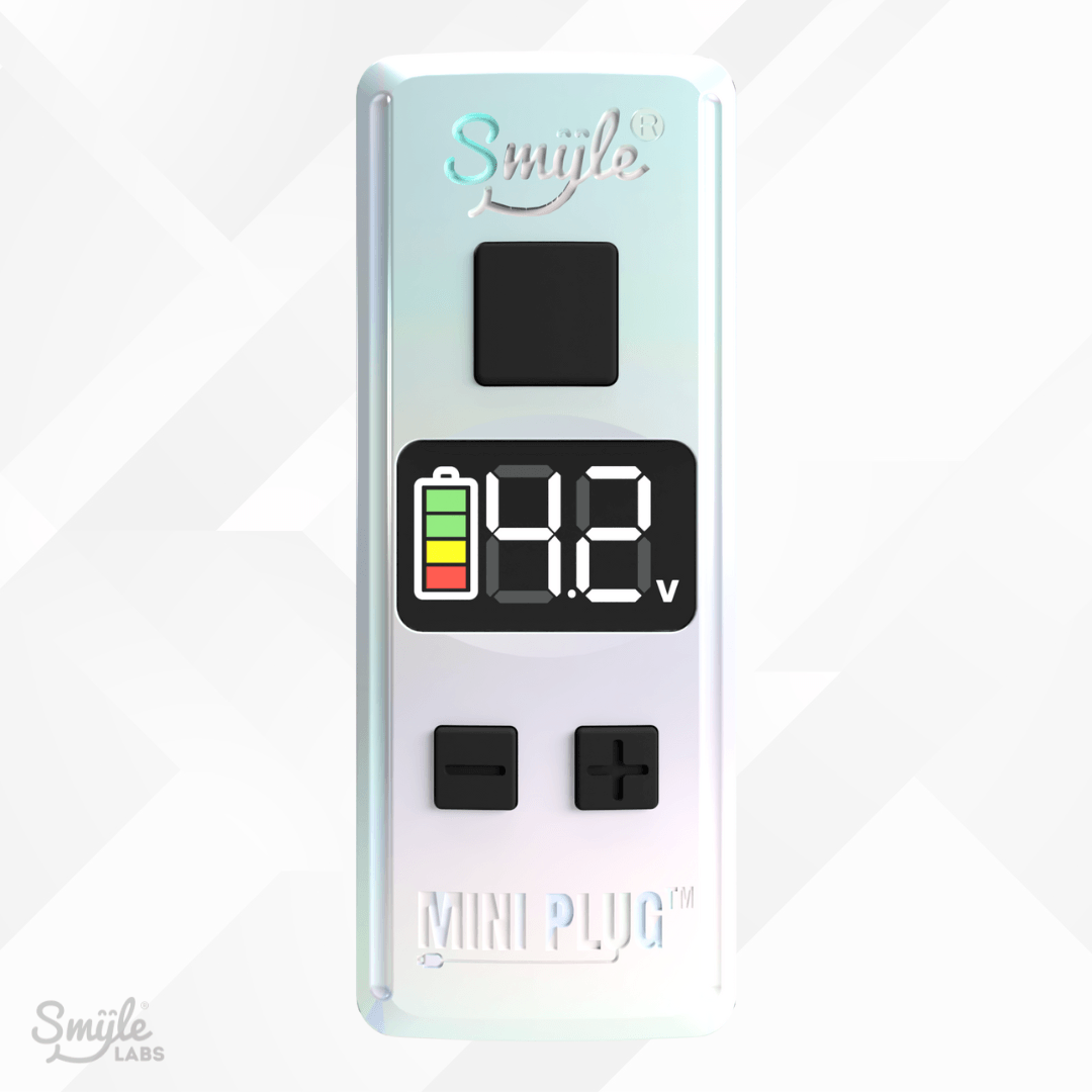 Mini Plug (20-PACK) 510 Cart Battery with Built-in USB-C Cable, Adjustable Voltage, LED Display