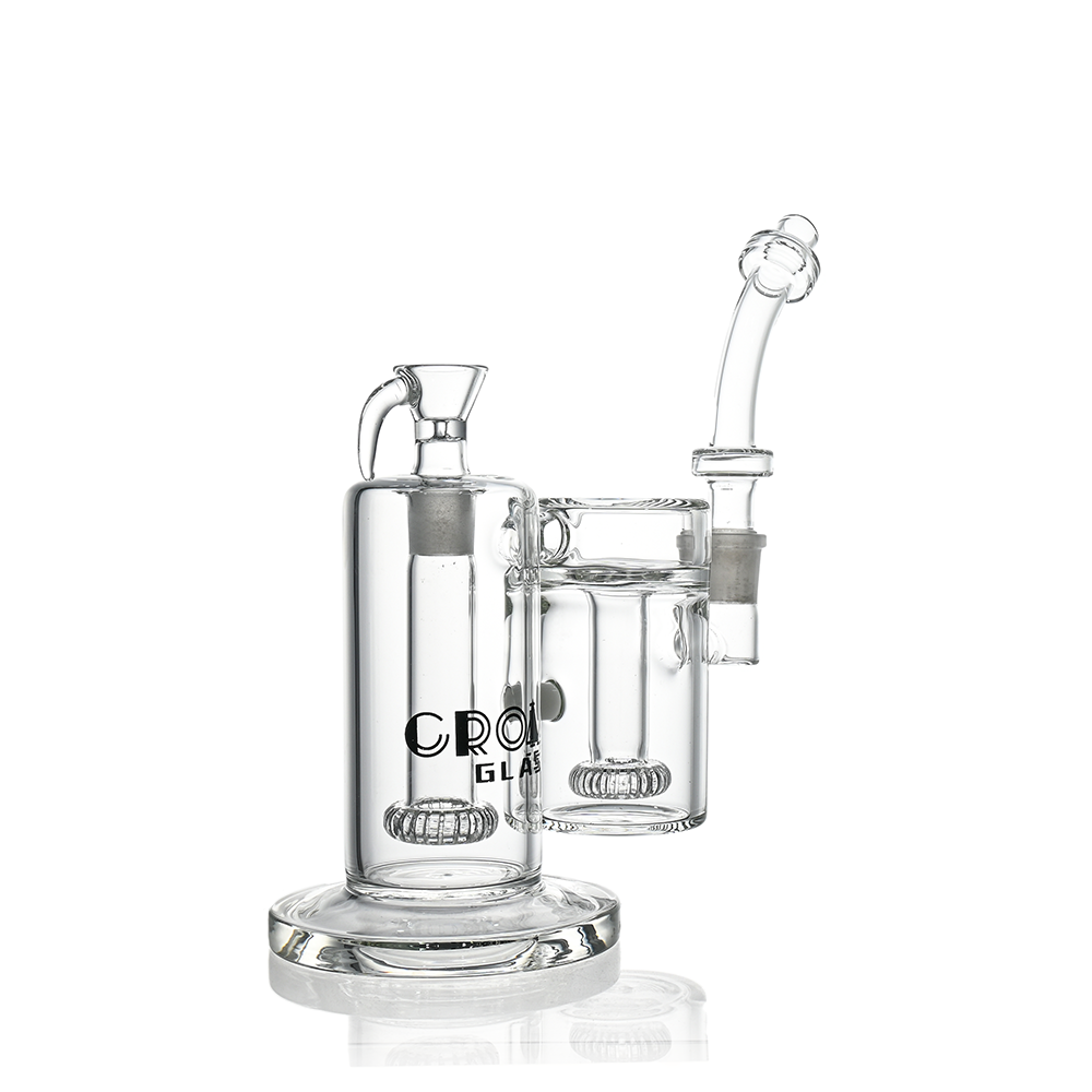 10" Dual-Chamber External Recycler Bong | Croia Glass - view 3 | BDDbrands