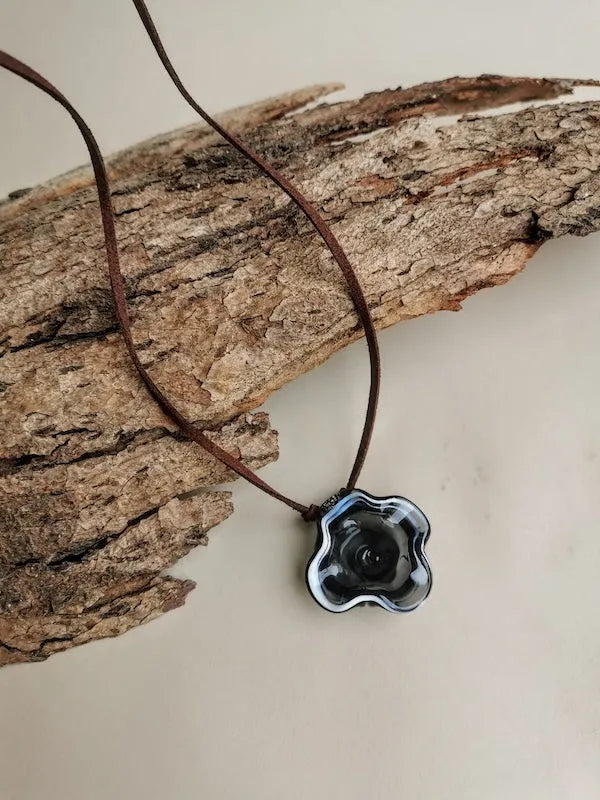 Hand Blown Glass Pendant - Style 12
