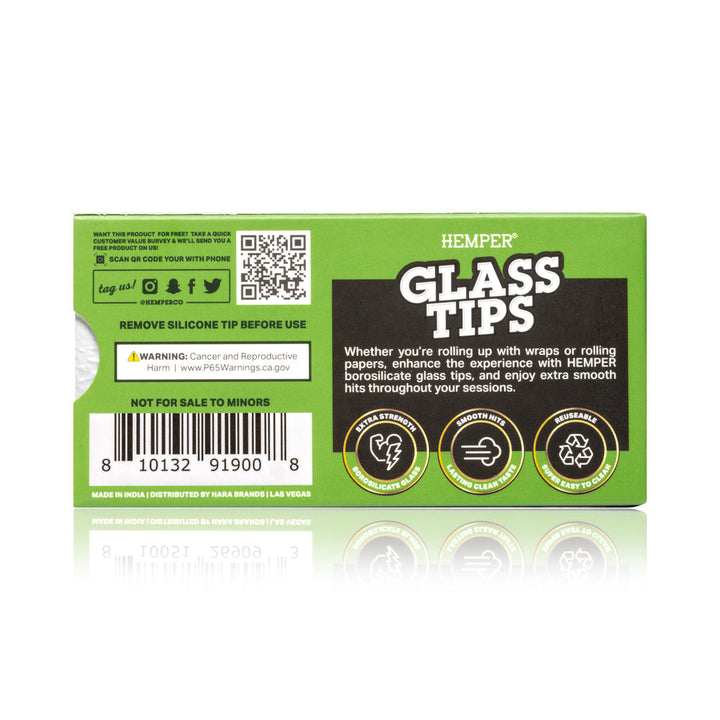 Glass Filter Tips 8mm | 5 Pack - view 3 | BDDbrands