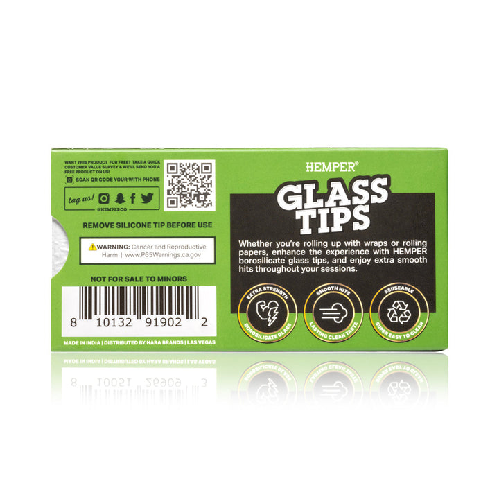 Glass Filter Tips 9mm | 5 Pack - view 3 | BDDbrands
