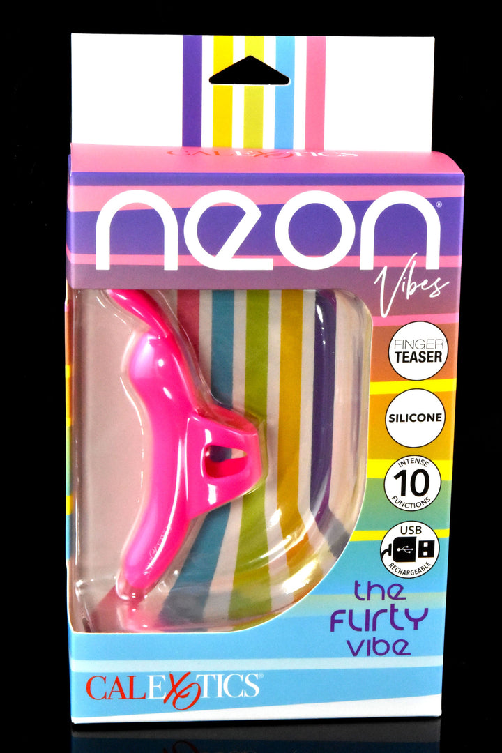 Neon Vibes “The Flirty Vibe” Finger Teaser – 10 Functions – USB Rechargeable