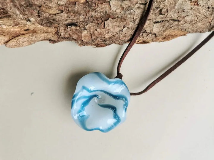 Hand Blown Glass Pendant - Style 13