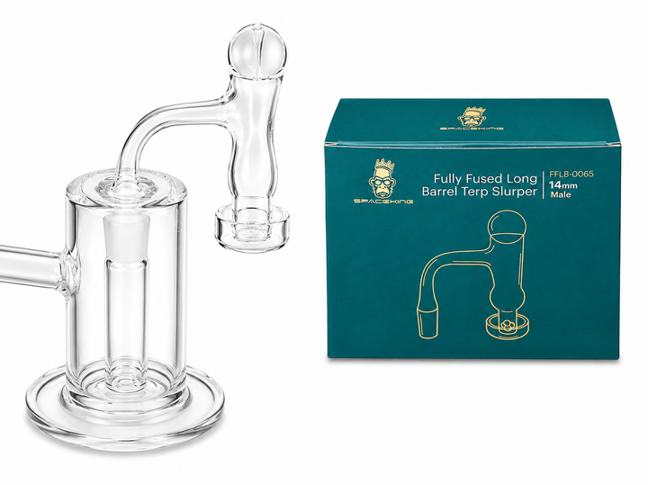 Space King Fully Fused Long Barrel Terp Slurper (Dark Green) – photo 2
