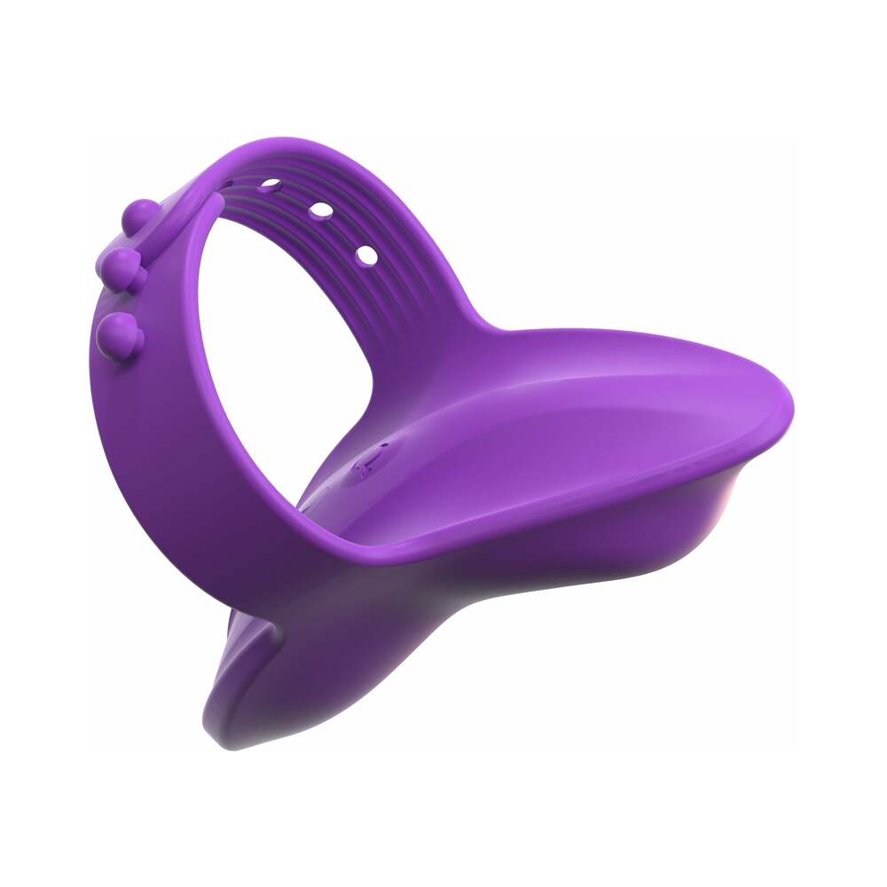 Fantasy For Her Rechargeable Adjustable Silicone Her Finger Vibe Purple - view 2 | BDDbrands