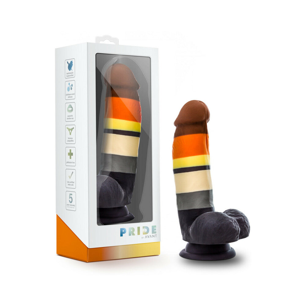 Avant Pride P9 Bear 7 in. Silicone Dildo with Balls by Blush | BDDbrands