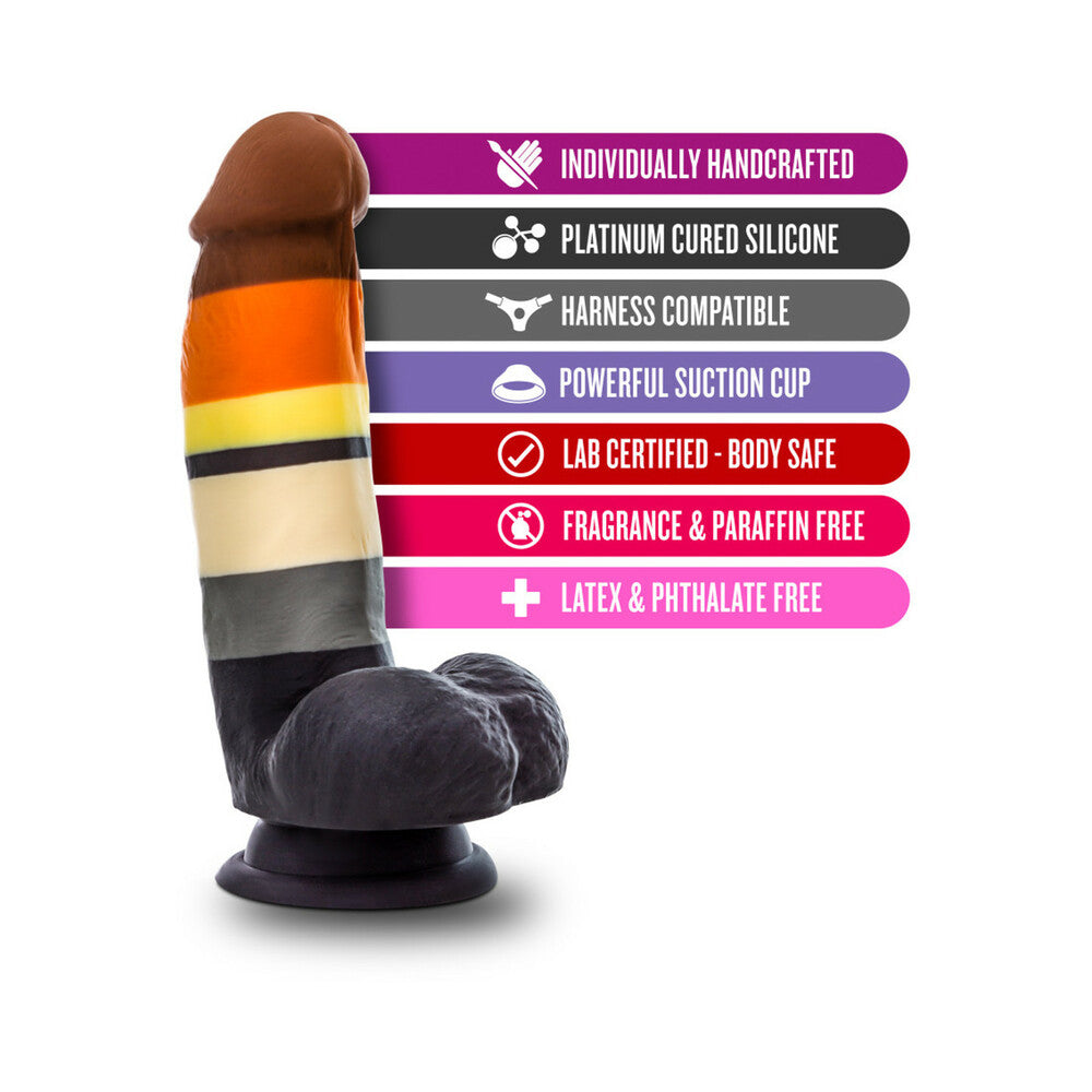 Avant Pride P9 Bear 7 in. Silicone Dildo with Balls - view 4 | BDDbrands