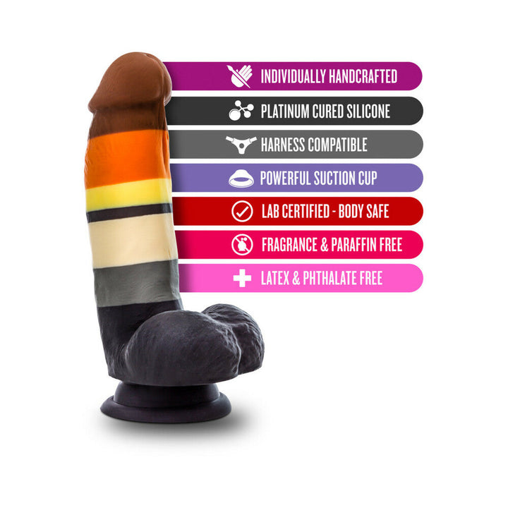 Avant Pride P9 Bear 7 in. Silicone Dildo with Balls - view 4 | BDDbrands
