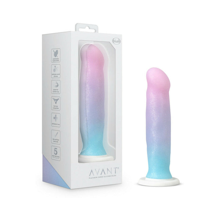Avant D17 Lucky 8 in. Silicone Dildo by Blush | BDDbrands