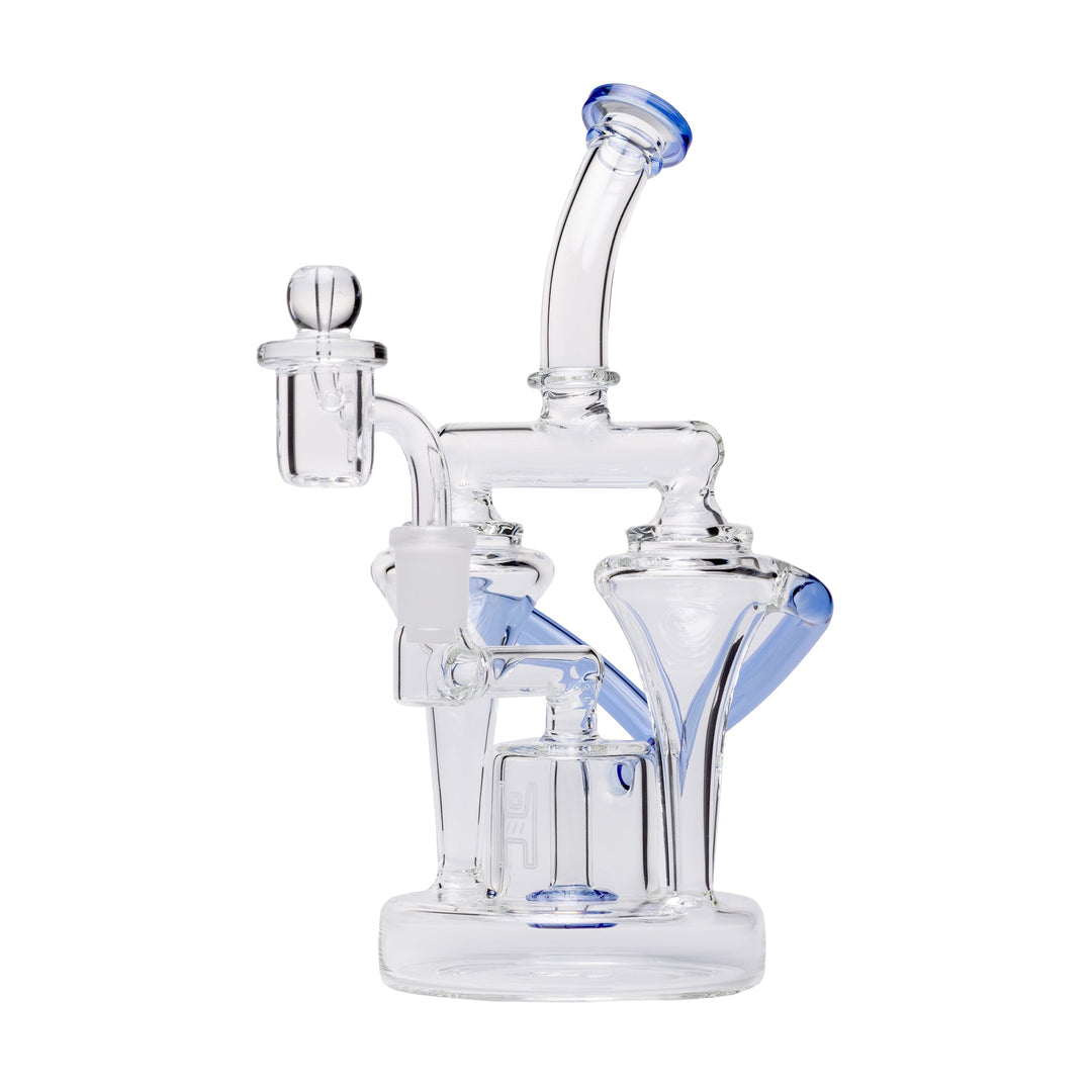 Human Grade Dualing Recycler Glass Rig Water Pipe