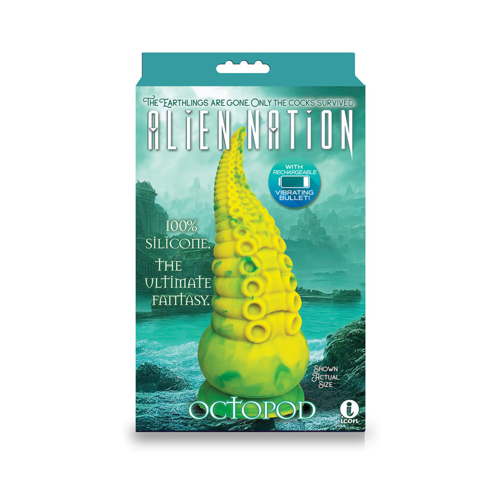 AlienNation Octopod 9 in. Vibrating Silicone Dildo by Icon Brands Inc. | BDDbrands