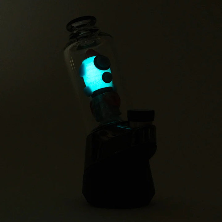 Empire Glassworks “Glow Rocket Ship” Peak Attachment – 4½″ – US-Made