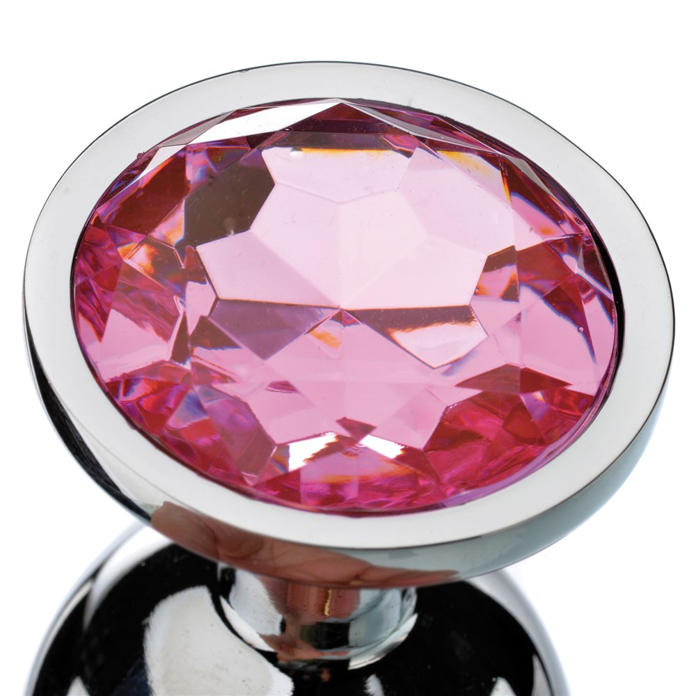 Adam & Eve Pink Gem Anal Plug Small - view 4 | BDDbrands