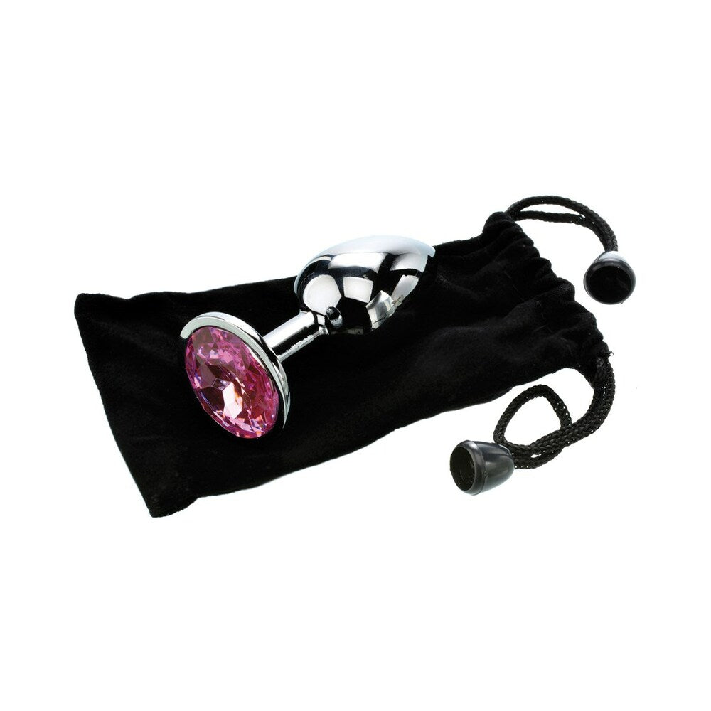 Adam & Eve Pink Gem Anal Plug Small - view 6 | BDDbrands