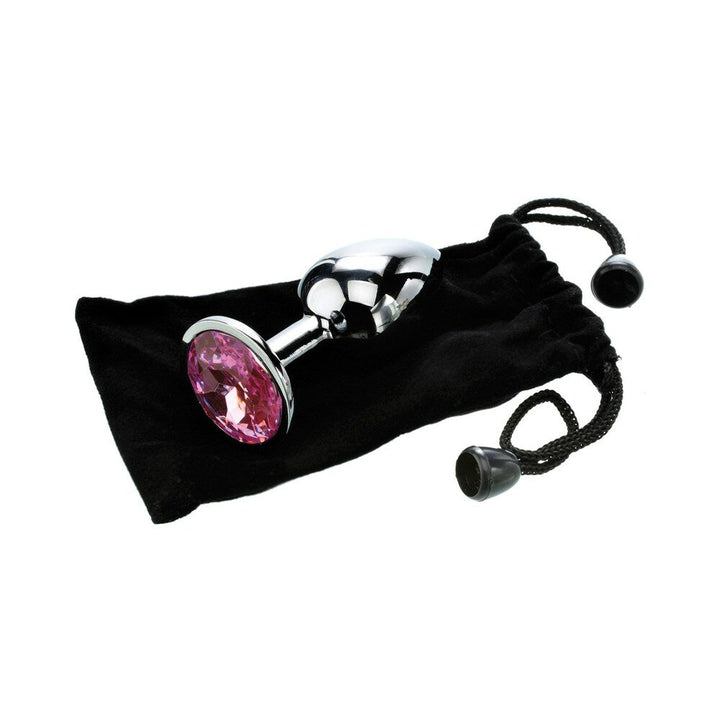 Adam & Eve Pink Gem Anal Plug Small - view 6 | BDDbrands