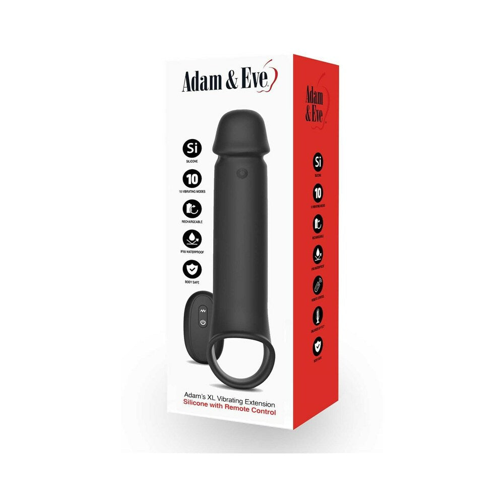 Adam & Eve Adam's XL Vibrating Extension Silicone with Remote Control - view 10 | BDDbrands