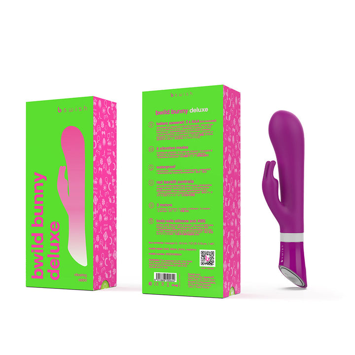 B Swish Bwild Deluxe Bunny Vibrator Raspberry - view 3 | BDDbrands