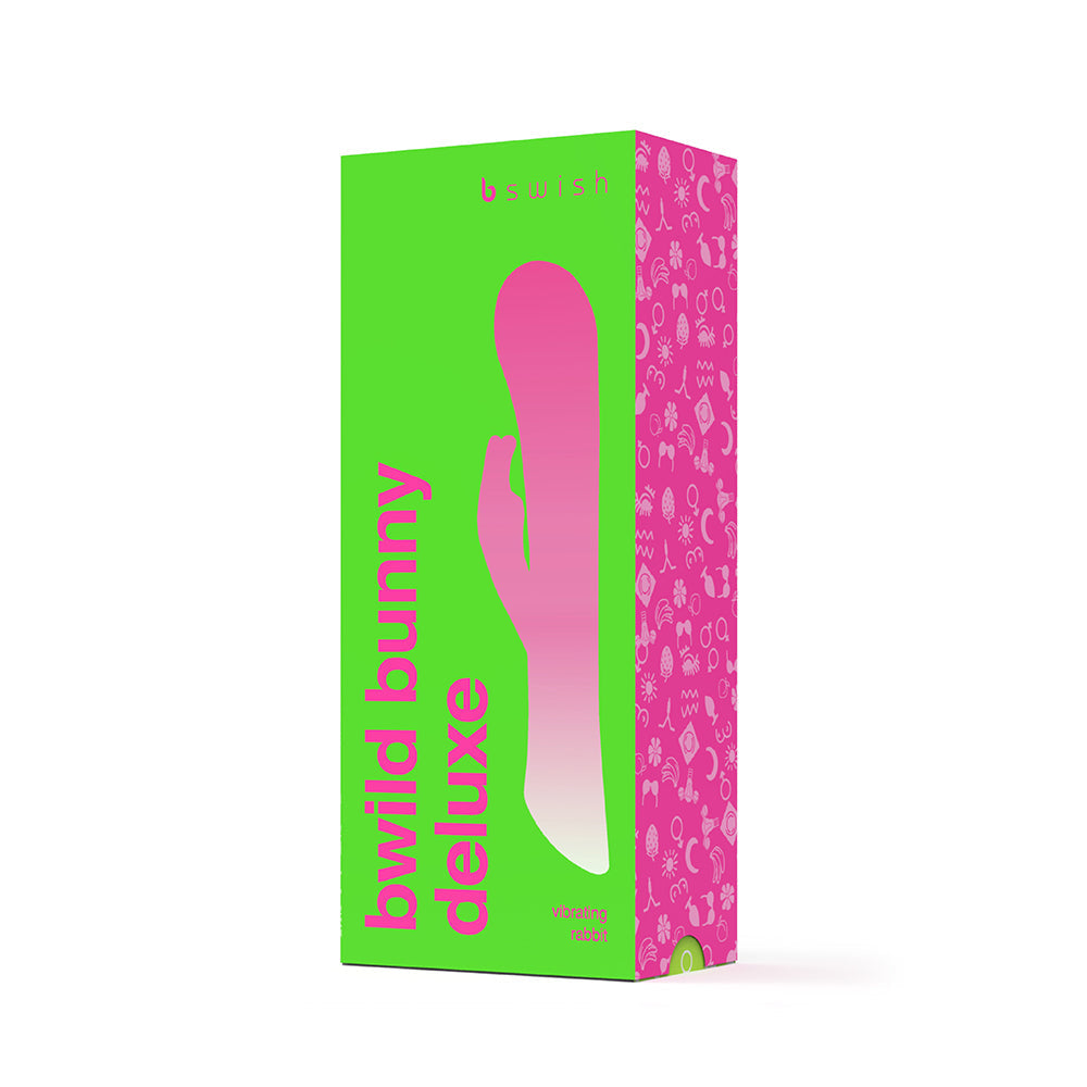 B Swish Bwild Deluxe Bunny Vibrator Raspberry - view 4 | BDDbrands