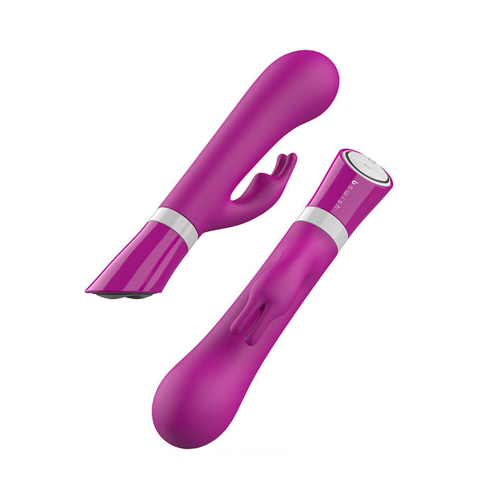 B Swish Bwild Deluxe Bunny Vibrator Raspberry - view 6 | BDDbrands