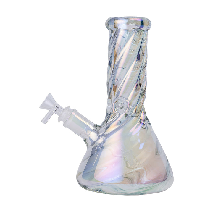 Human Grade Twisted Iridescent Beaker Water Pipe by Human Grade | BDDbrands