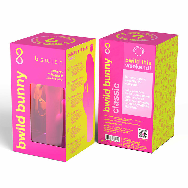 B Swish Bwild Bunny Infinite Limited Edition Vibrator Sunset Pink - view 4 | BDDbrands