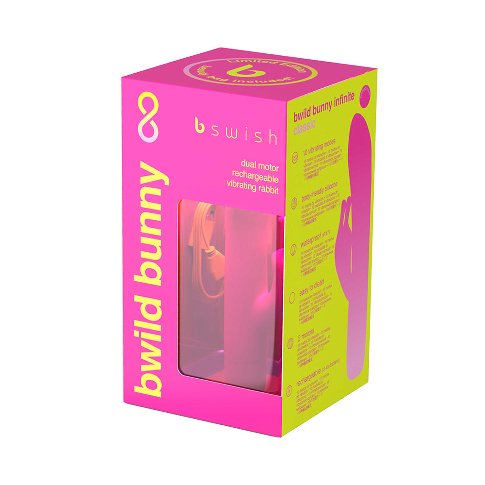 B Swish Bwild Bunny Infinite Limited Edition Vibrator Sunset Pink - view 5 | BDDbrands