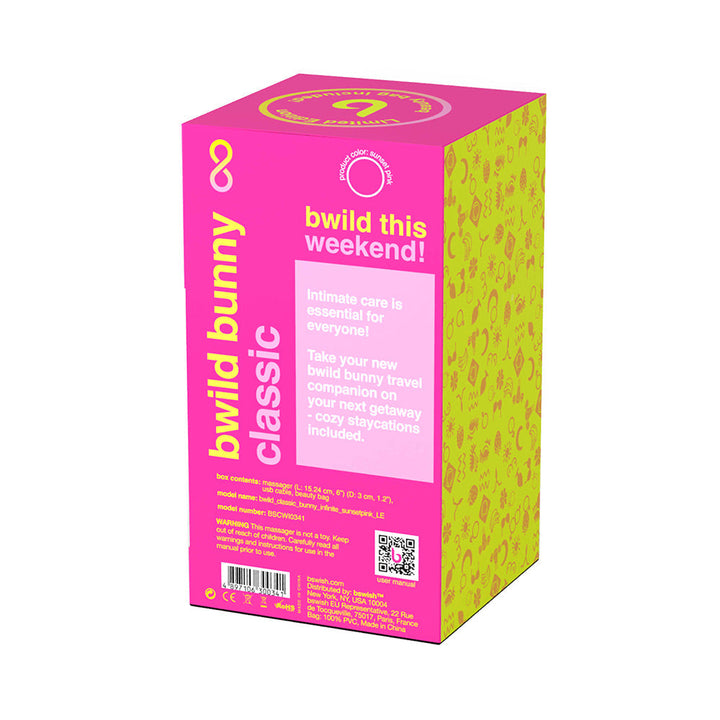 B Swish Bwild Bunny Infinite Limited Edition Vibrator Sunset Pink - view 6 | BDDbrands