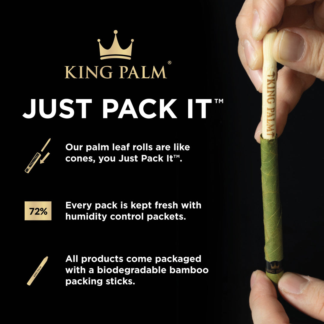 King Palm Rollie Size Cherry Vanilla Flavored Palm Leaf Tubes - 2 Packs of 5