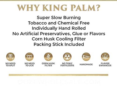 King Palm Mini Size Pre Rolled Palm Leaf Cones - Blueberry - 2 Packs 2 Cones
