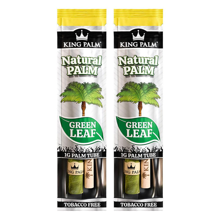 King Palm Mini Size Pre Rolled Palm Leaf Cones - Natural - 2 Packs 2 Cones