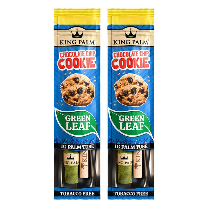 King Palm Mini Size Pre Rolled Palm Leaf Cones - Chocolate Chip Cookie - 2 Packs 2 Cones