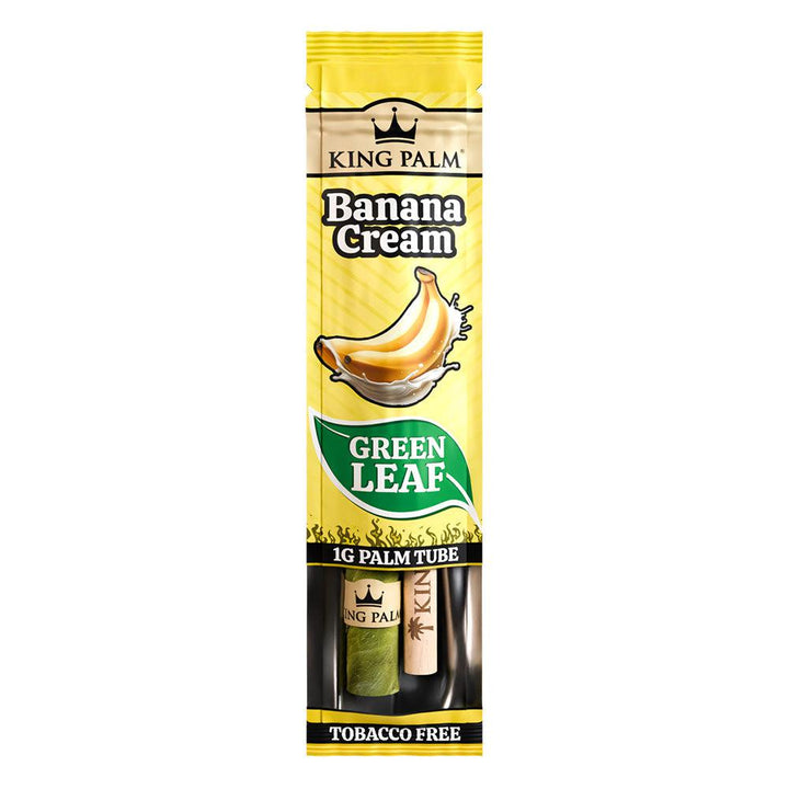 King Palm Mini Size Pre Rolled Palm Leaf Cones - Banana Cream - 1 Pack 1 Cone