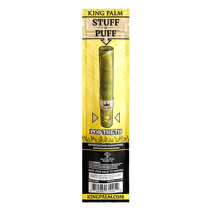 King Palm Mini Size Pre Rolled Palm Leaf Cones - Banana Cream - 2 Packs 2 Cones