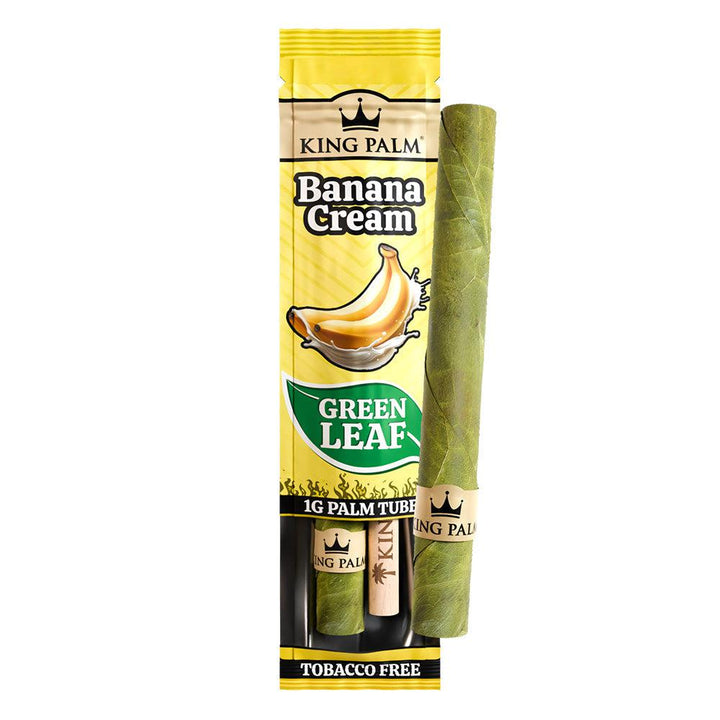 King Palm Mini Size Pre Rolled Palm Leaf Cones - Banana Cream - 1 Pack 1 Cone