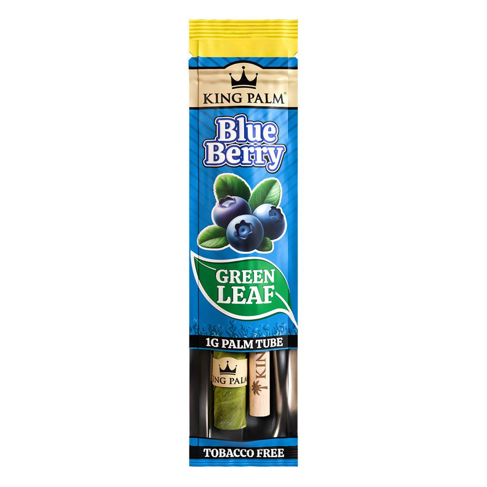 King Palm Mini Size Pre Rolled Palm Leaf Cones - Blueberry - 3 Packs 3 Cones