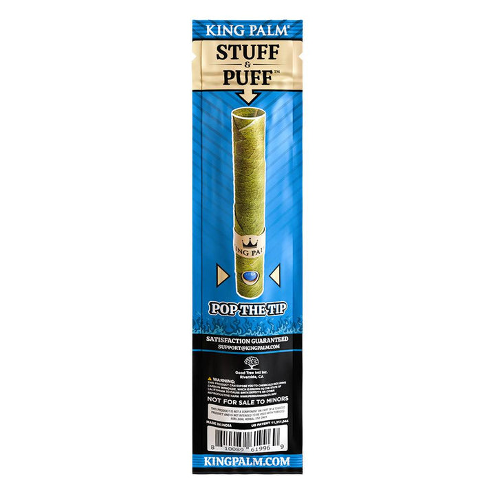 King Palm Mini Size Pre Rolled Palm Leaf Cones - Blueberry - 2 Packs 2 Cones