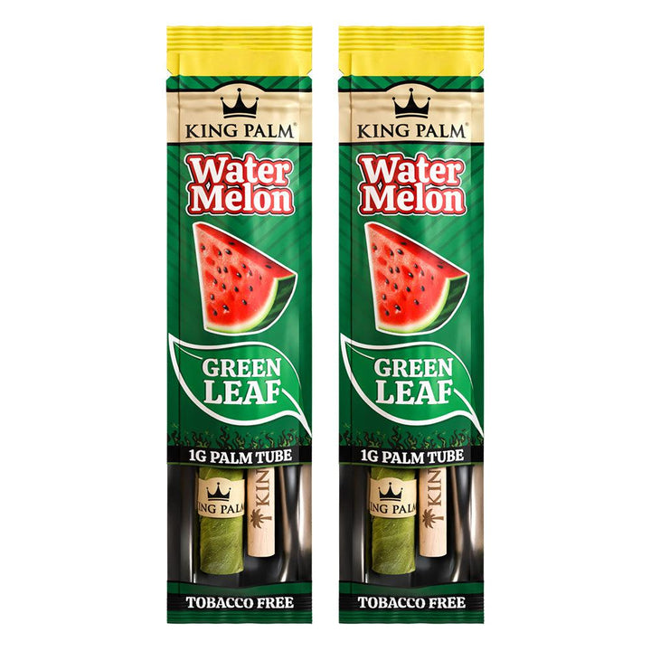 King Palm Mini Size Pre Rolled Palm Leaf Cones - Watermelon - 2 Packs 2 Cones