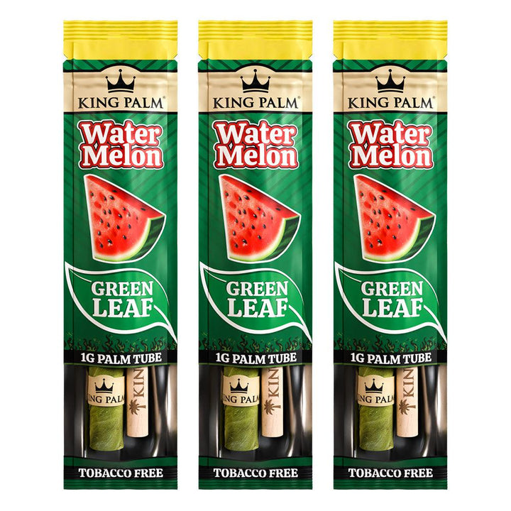 King Palm Mini Size Pre Rolled Palm Leaf Cones - Watermelon - 3 Packs 3 Cones